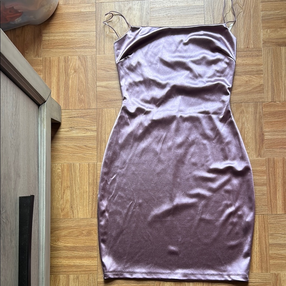 Windsor Pink and Purple Spaghetti Strap Mini Dress